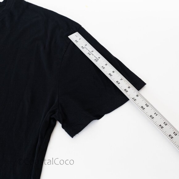 Set of 2 Pull Love Firenze Italian V-neck 3XL T-shirt 100% Supima Cotton Black - Picture 9 of 9